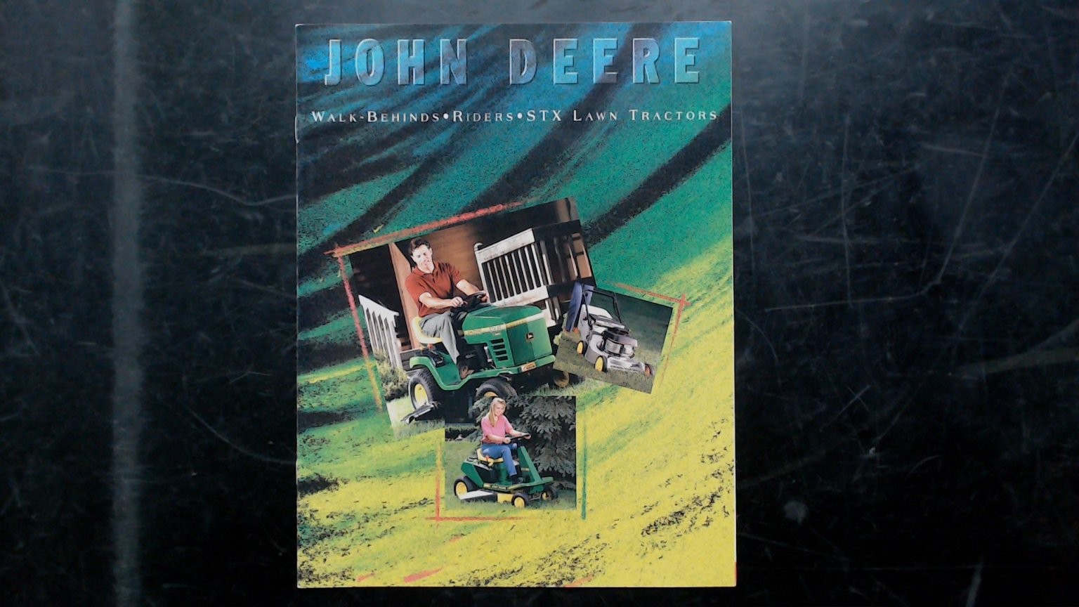 John Deere Walk-Behind Riders STX Lawn Tractors Brochure Vintage 1994