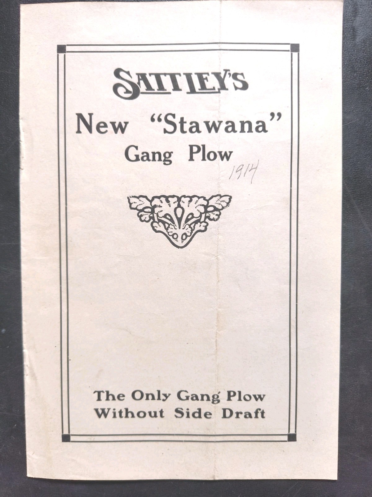 1910s Racine Sattley Farm Plow, Cultivator Lister Sales Brochure Advertising