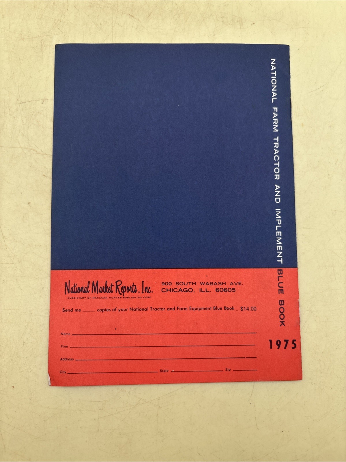 National Farm Tractor Implement Blue Book 1975