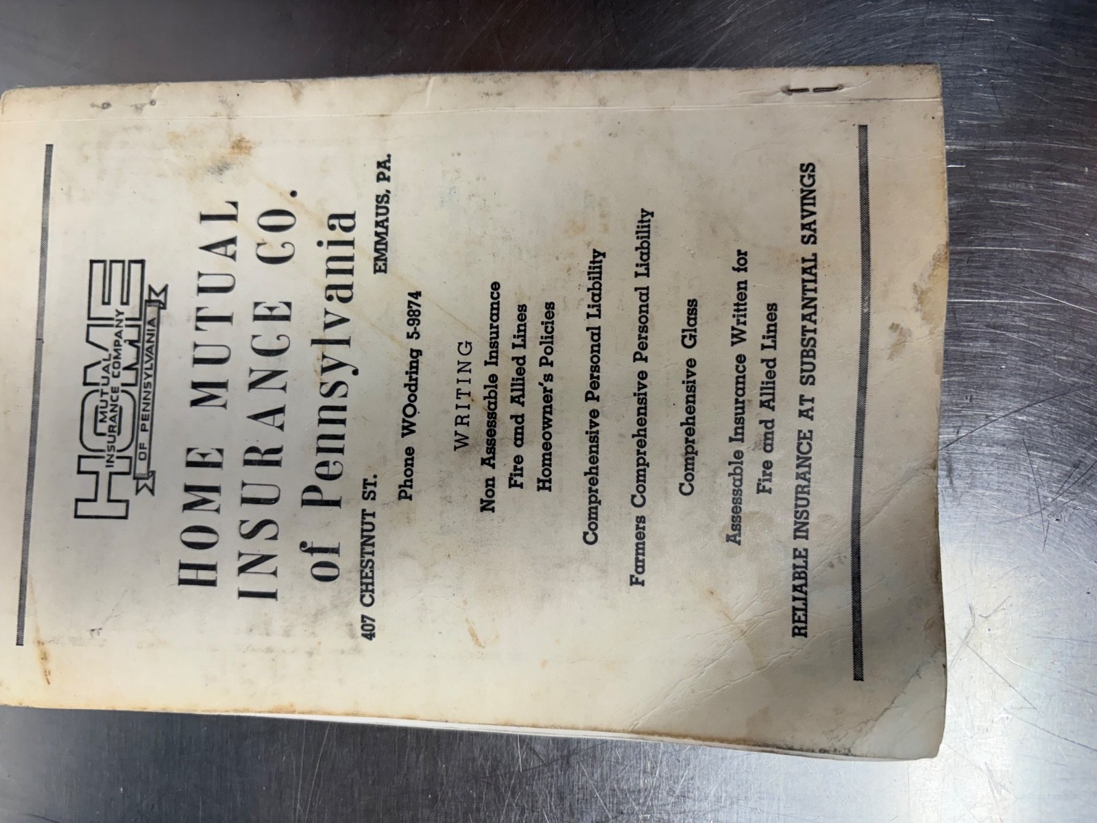 1960 Bitlers Bucks County Pennsylvania Farm Directory