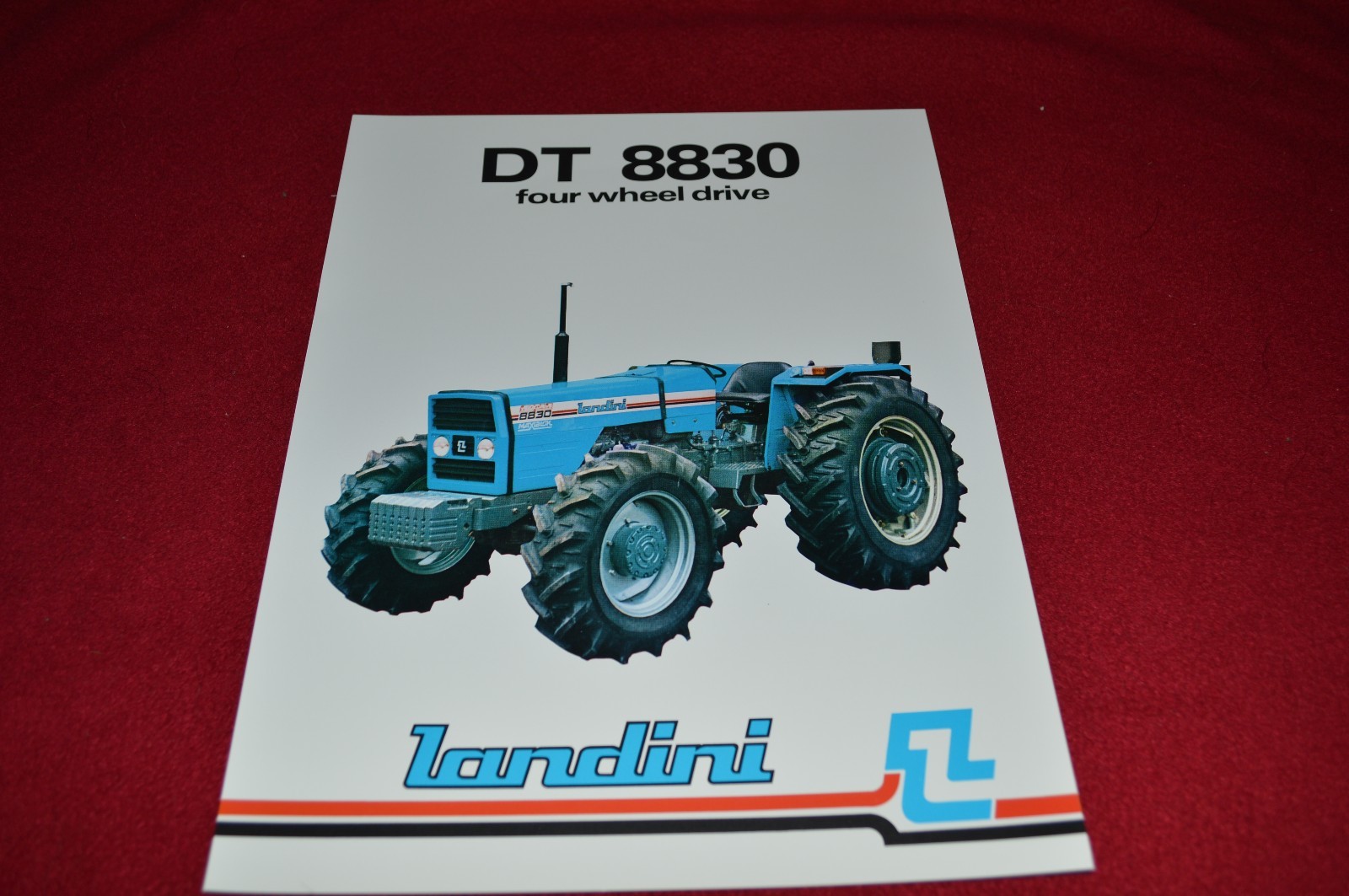 Landini DT 8830 Four Wheel Drive Tractor Dealers Brochure LCOH