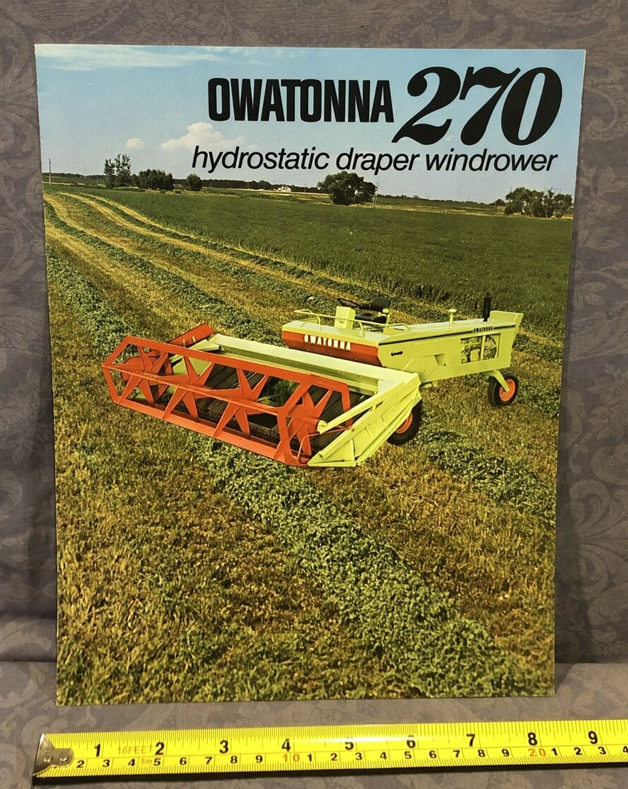 Owatonna 270 Hydrostatic Draper Windrower Sales Brochure