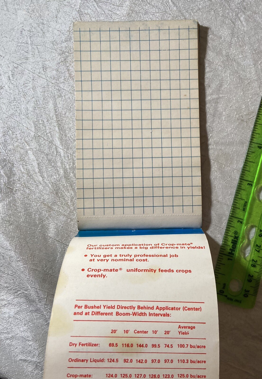Vintage Amoco Oil Co. Crop Guide Plan Pocket Memo Book – Agriculture