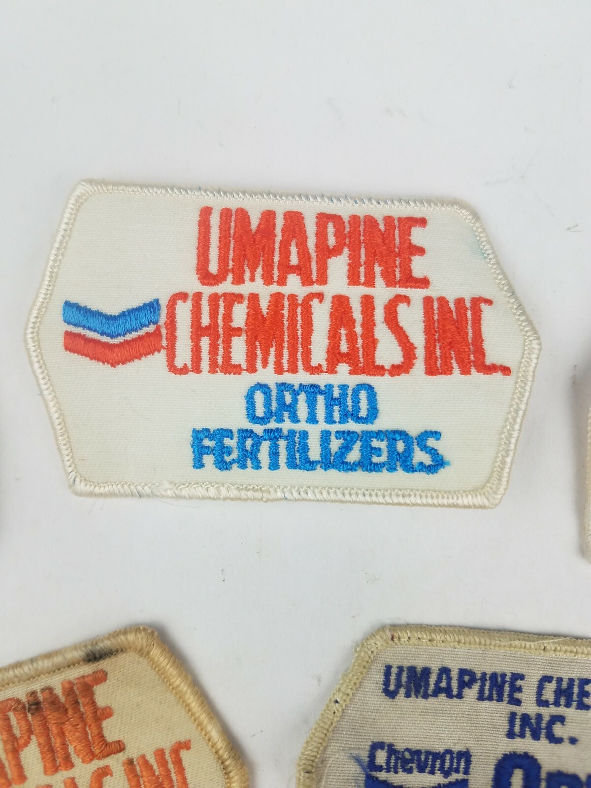 Vintage Lot of 7 Chevron Umpaine Chemicals In Ortho Fertilizers Patches