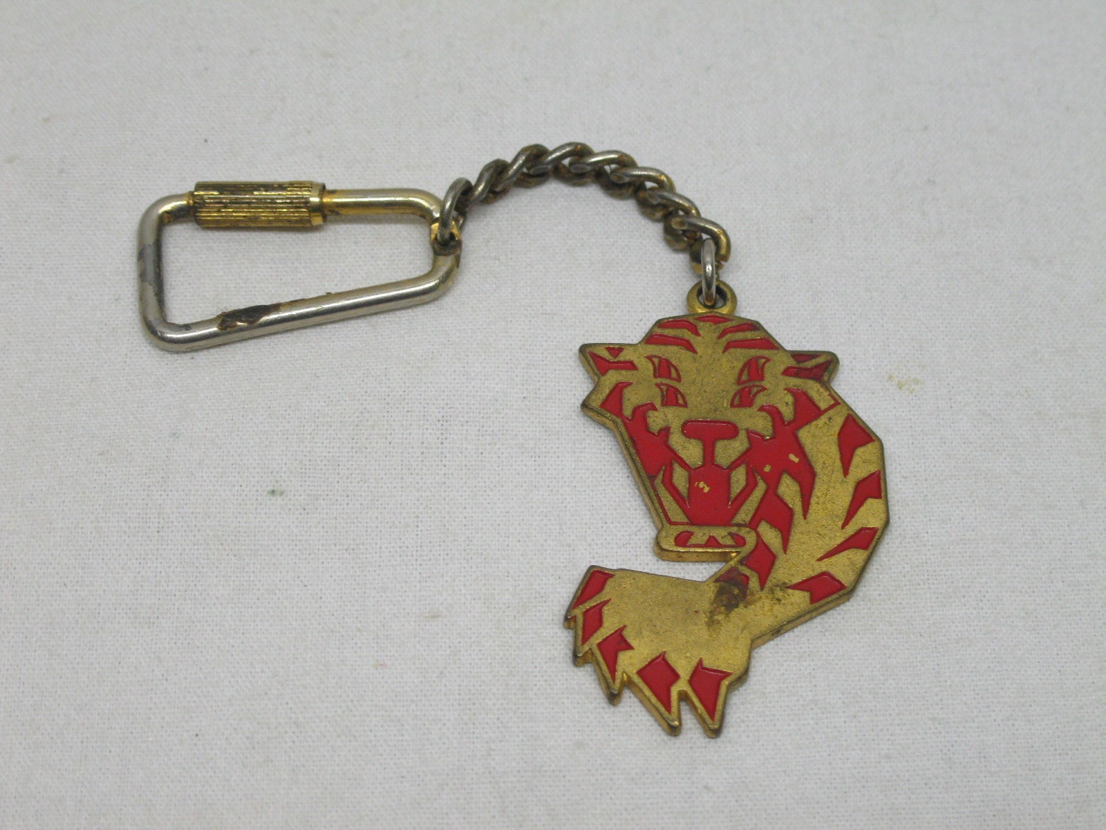 SAME Tractors Tiger Emblem Italy Key Chain Advertising Logo Vtg Old Antique