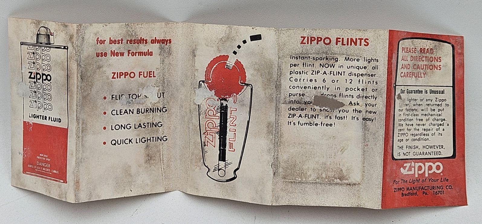 Vintage Hit & Miss engine advertising ZIPPO lighter in original box. NOS!