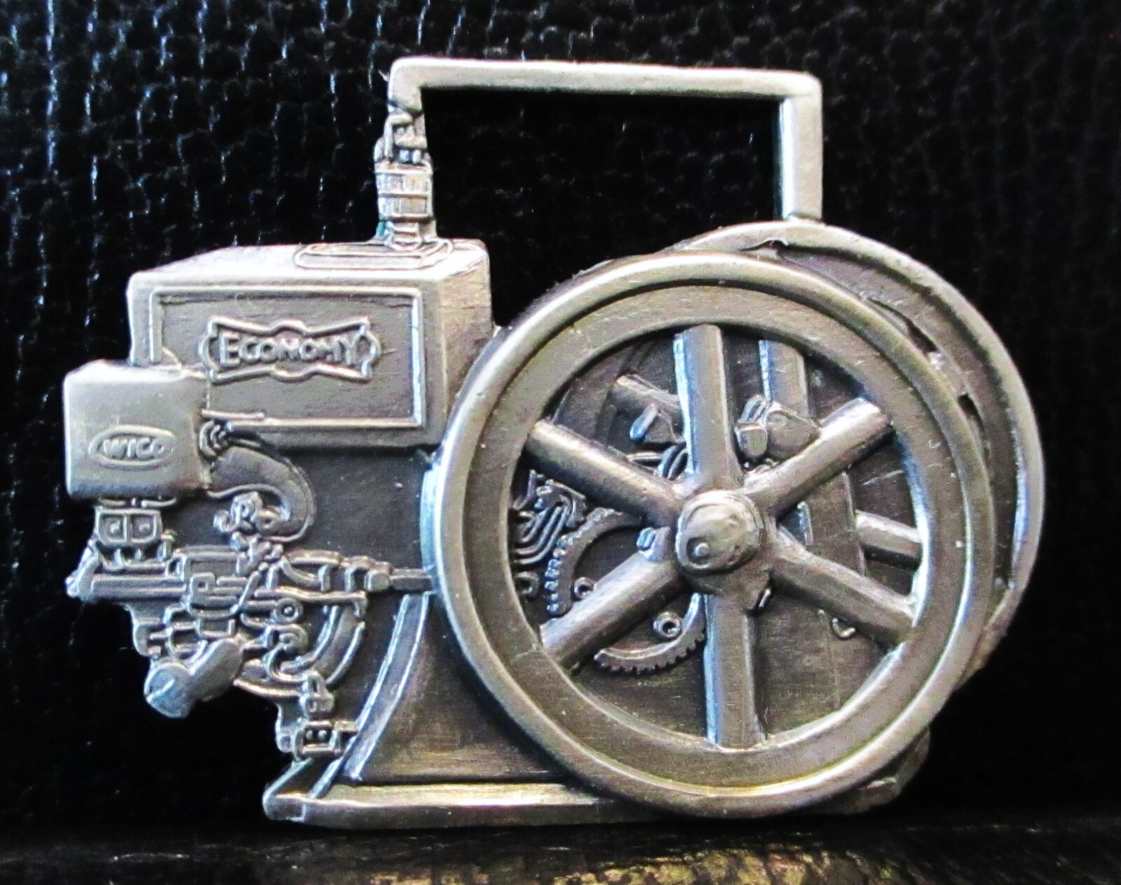 ECONOMY WICO Hit & Miss Stationary Engine Metal Pocket Watch Fob 38