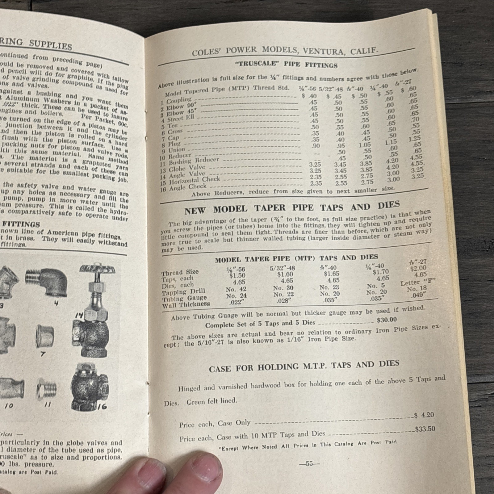 Coles Power Models Catalog No 20 Model Engineering Steam Engine Parts 1966