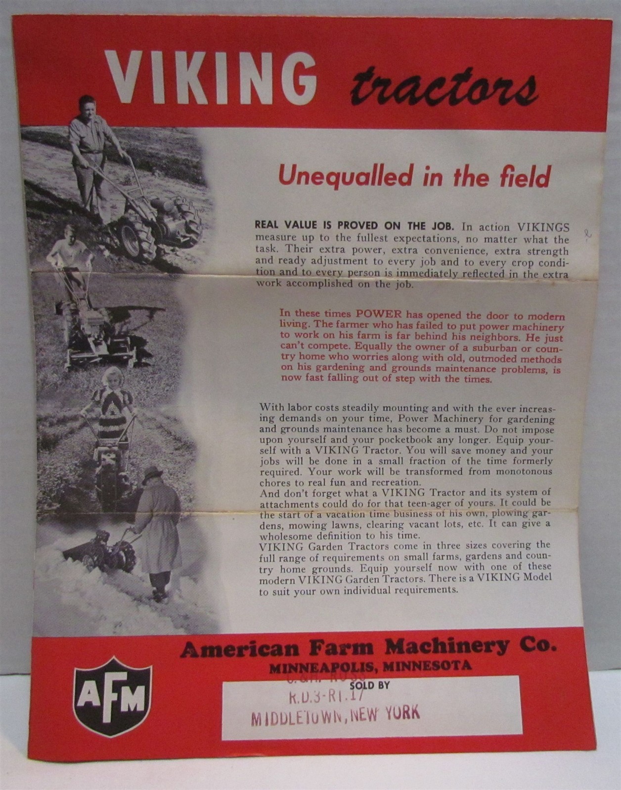 1944 Viking Tractors Catalog Brochure