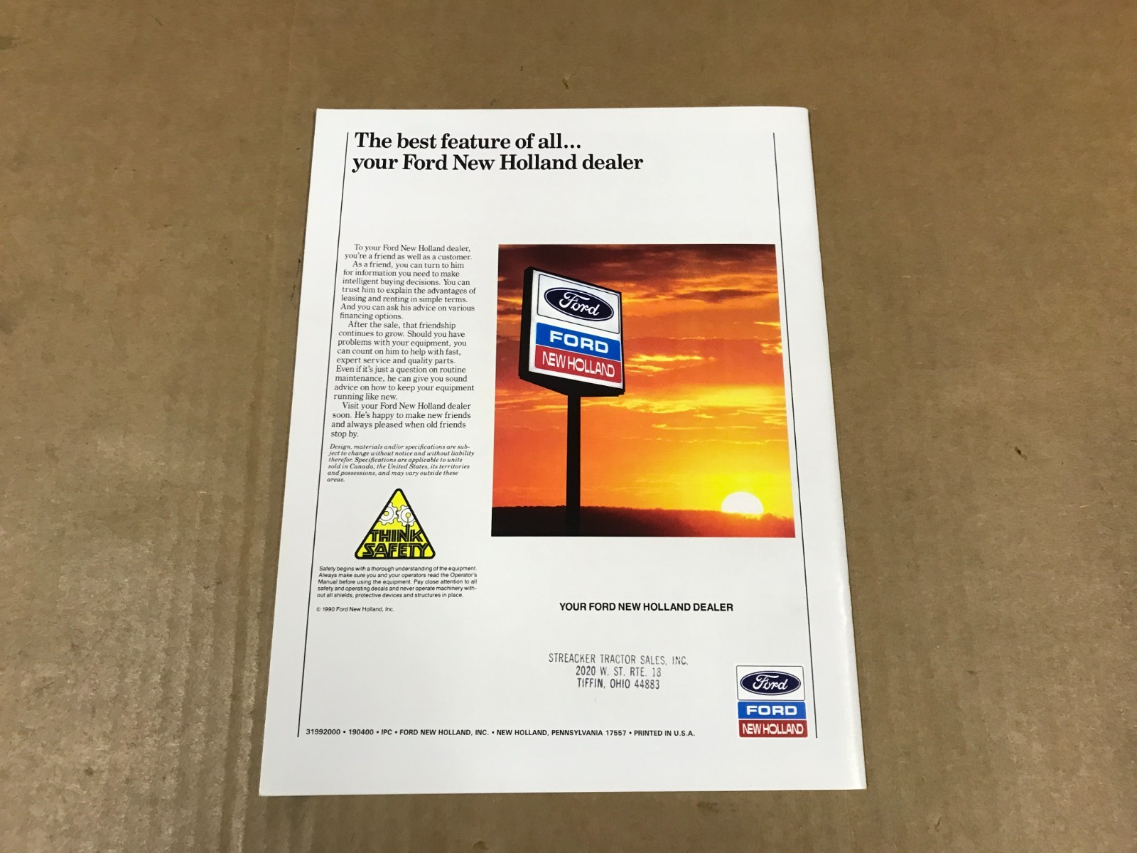 Vintage Ford New Holland Products Buyer&rsquo;s Guide/Salesman Brochure