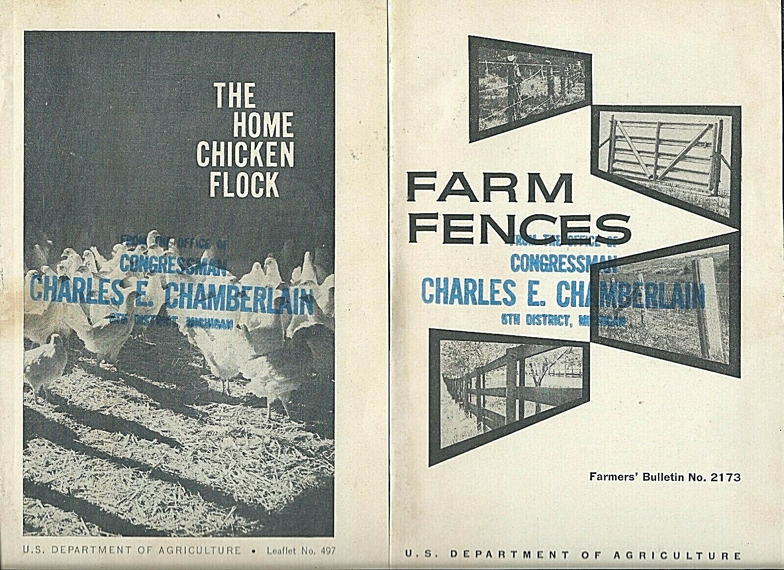 Lot 60&rsquo;s booklets USDA farming HOME CHICKEN FLOCK Coop & FARM FENCES Steel Board