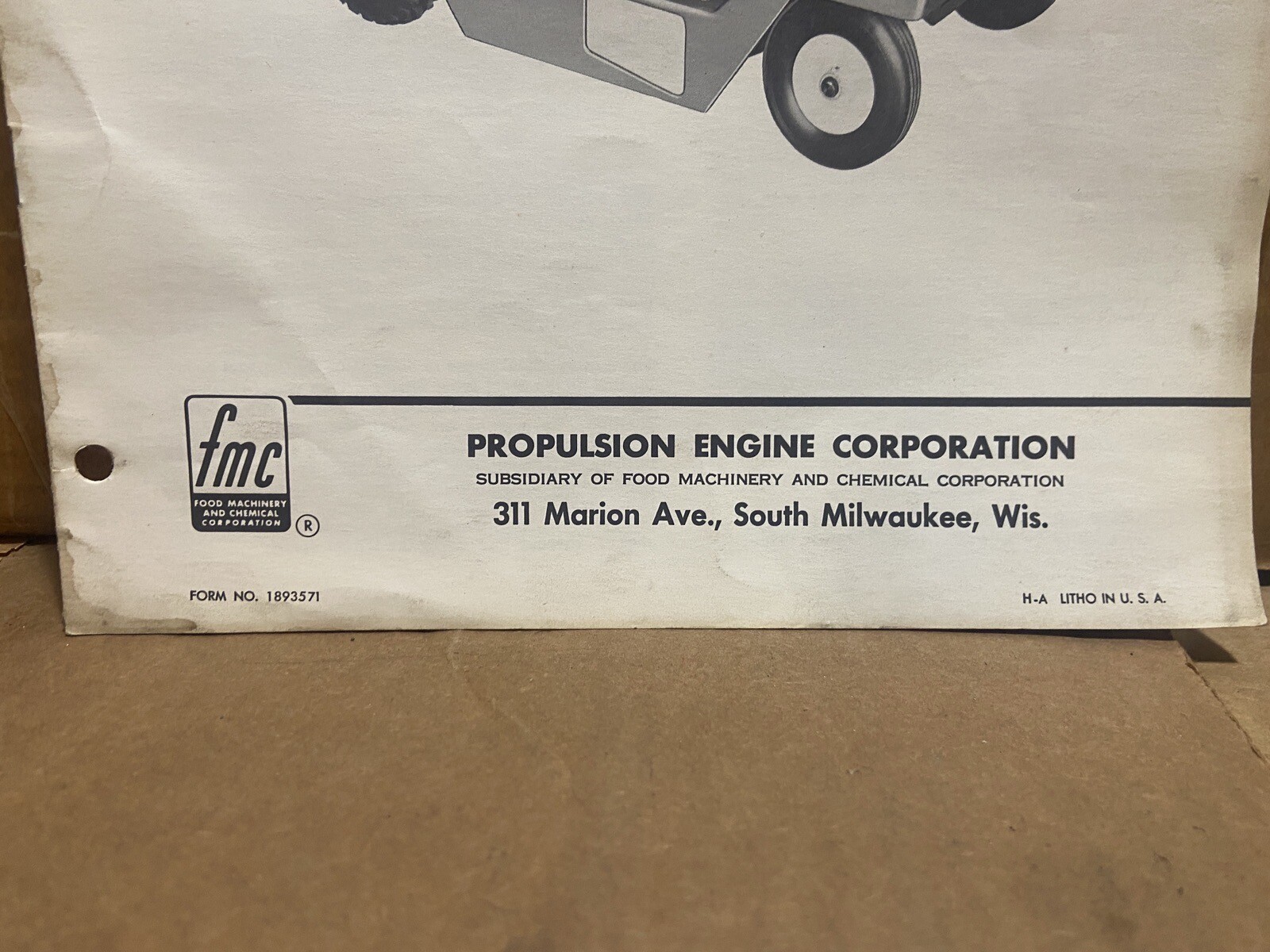Propulsion Engine Corp. Model 450-01 Riding Mower — Owners Manual w/ Parts List