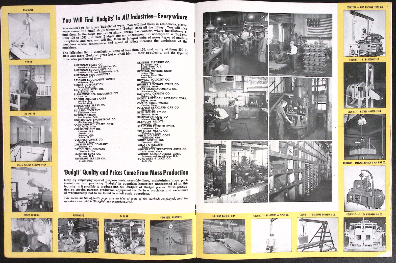 1947 Portable Electric Budget Hoists Brochure Maxwell & Moore Inc Muskegon MI