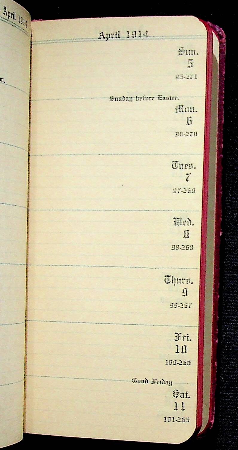 Grain & Seed Calculator 1914 Notebook & Calendar Lutz Barnt & Lutz Ohio Buyers