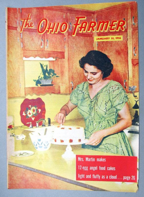 Original 1956 Magazine Cover Featuring Mrs Adelaide Martin Wayne County Ohio