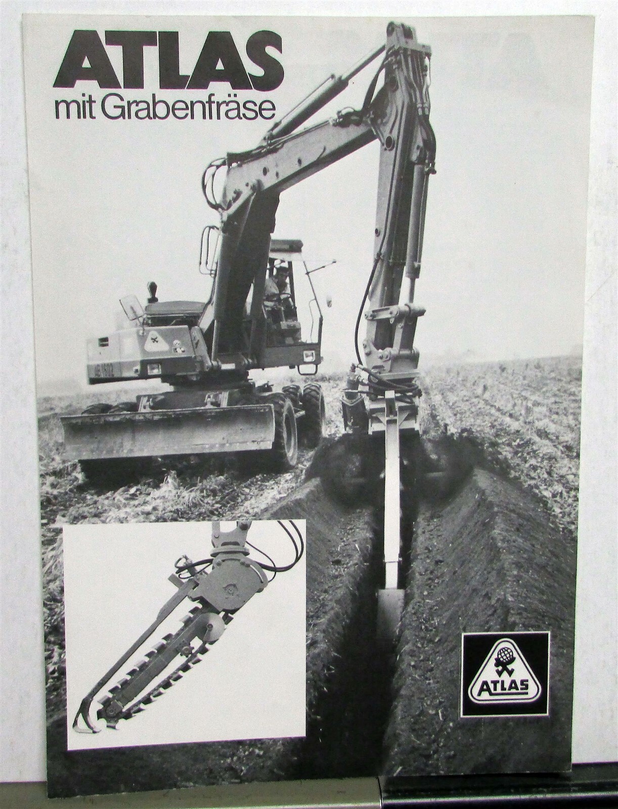 1980 Atlas Crane Construction Sales Data Sheet GERMAN TEXT