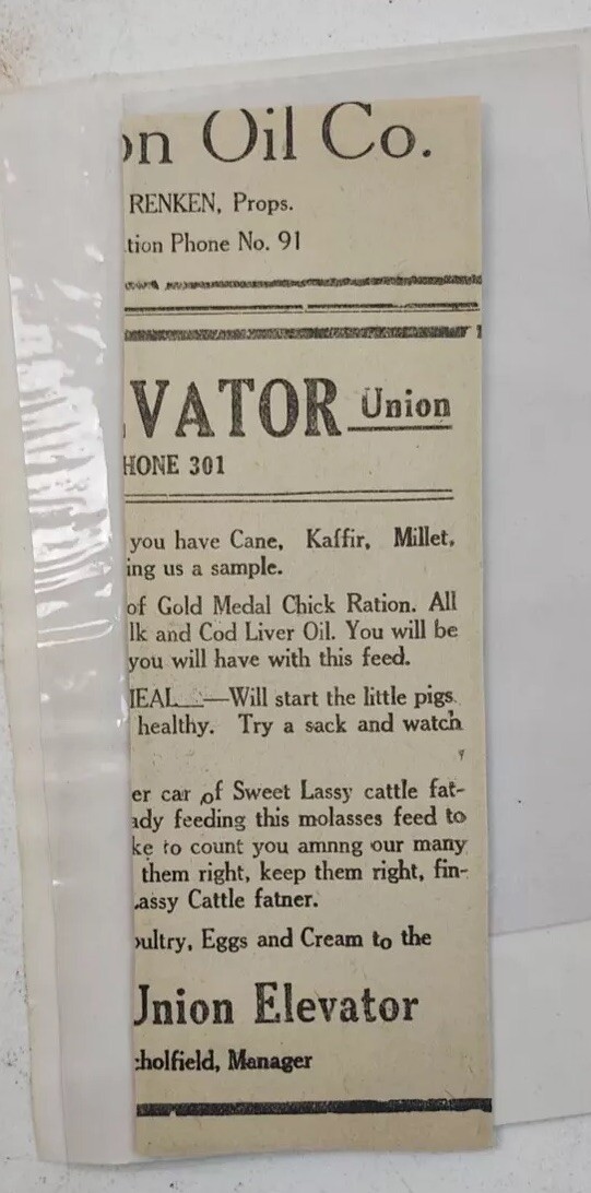 Vintage Aermotor Windmill by J.R. Cherry Newspaper Ad Clipping – Lebanon, Kansas