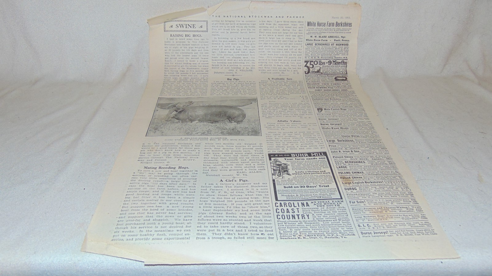 1911 Original INTERNATIONAL HARVESTER COMPANY AND OTHER ADVERTISING