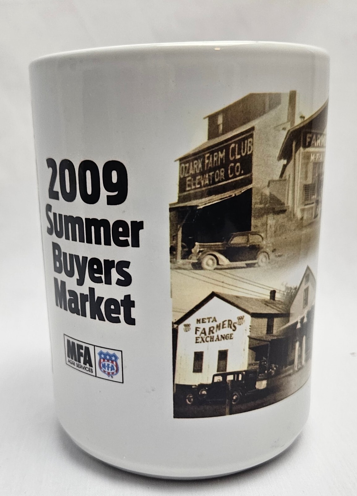 Vtg MFA Oil Farmer&rsquo;s Coop Coffee Mug Summer Buyer&rsquo;s Market 2009 95 Years Photos