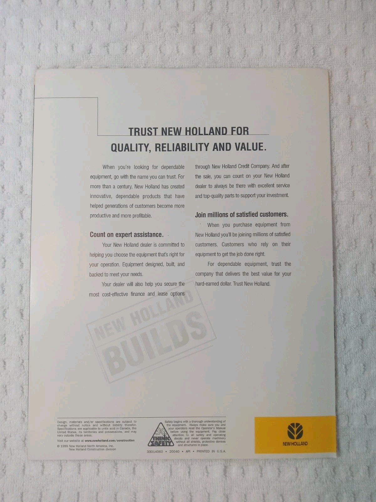New Holland Round Baler Skid Steer Windrower Assorted Sales Brochures Lot Of 9