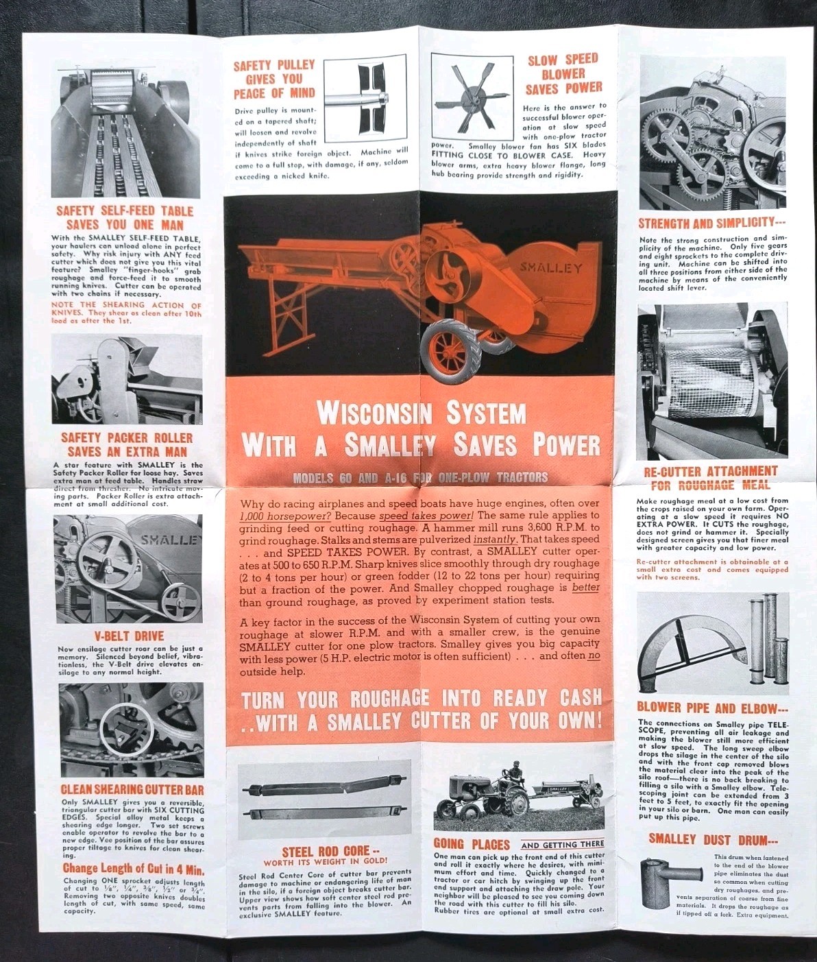1930s Smalley Farm Tractor Equipment Sales Brochure Advertising Flyer Poster