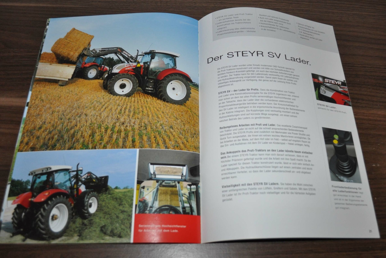 Steyr Profi 4110 4120 4130 6115 6125 6140 Tractor Brochure Prospekt