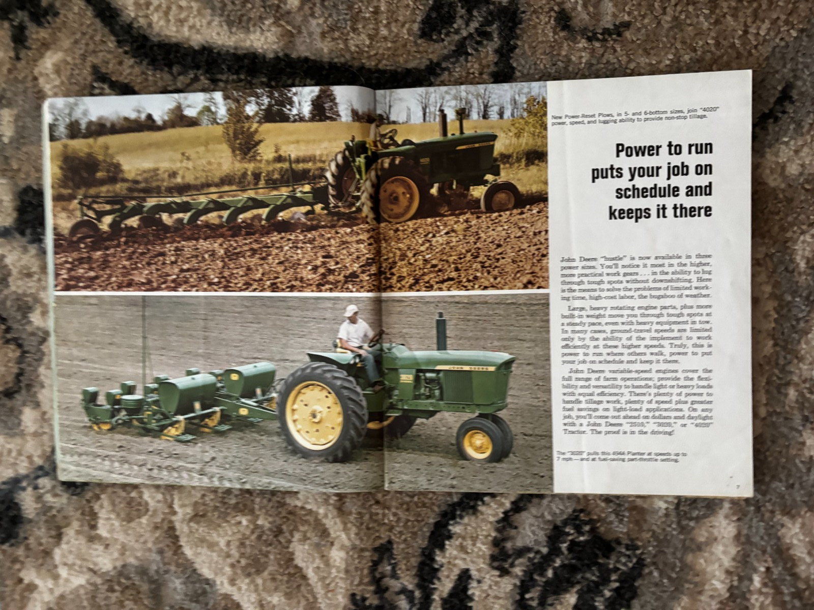 John Deere 2510 3020 4020 TRactor for 1966 Brochure DCPA26