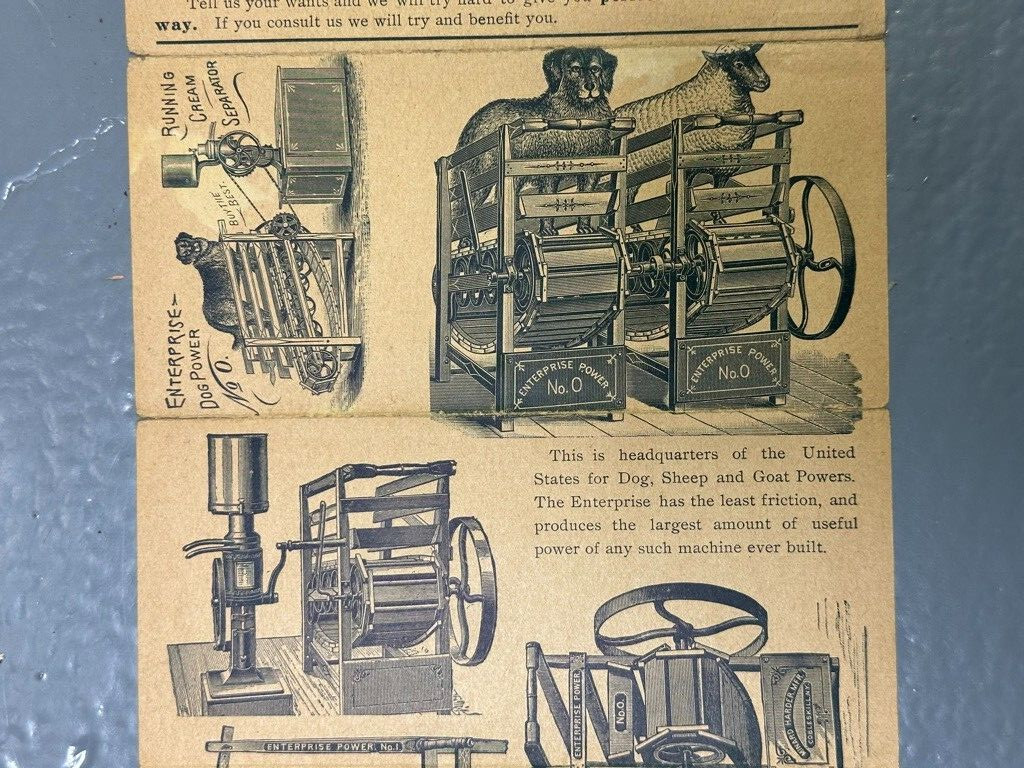 1880s EMPIRE Ag Works STEAM ENGINE Thresher SILO Saw FARM ADVERTISING Brochure