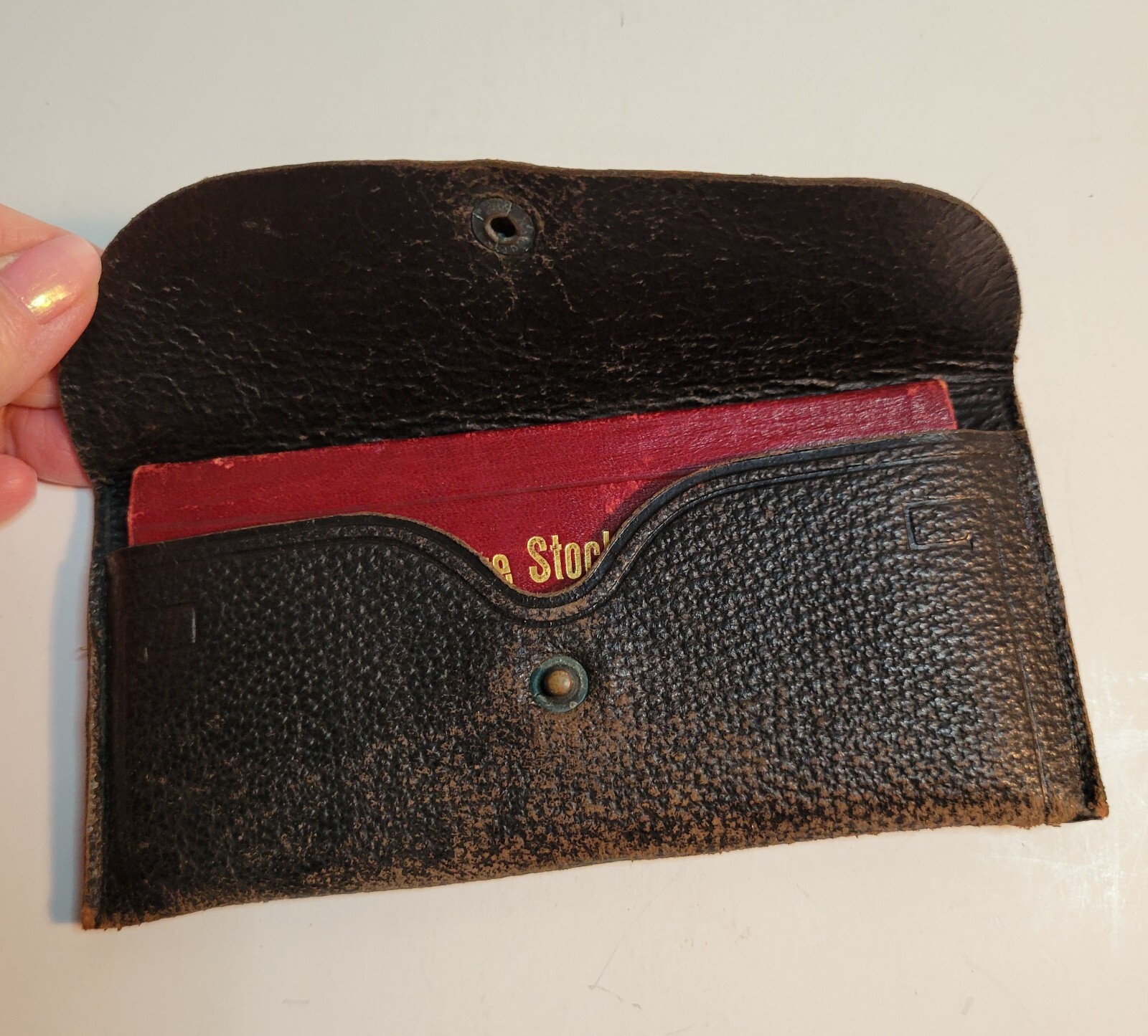 1898 Northwestern Live Stock Commission Co., K.C., MO, pocket ledger w case