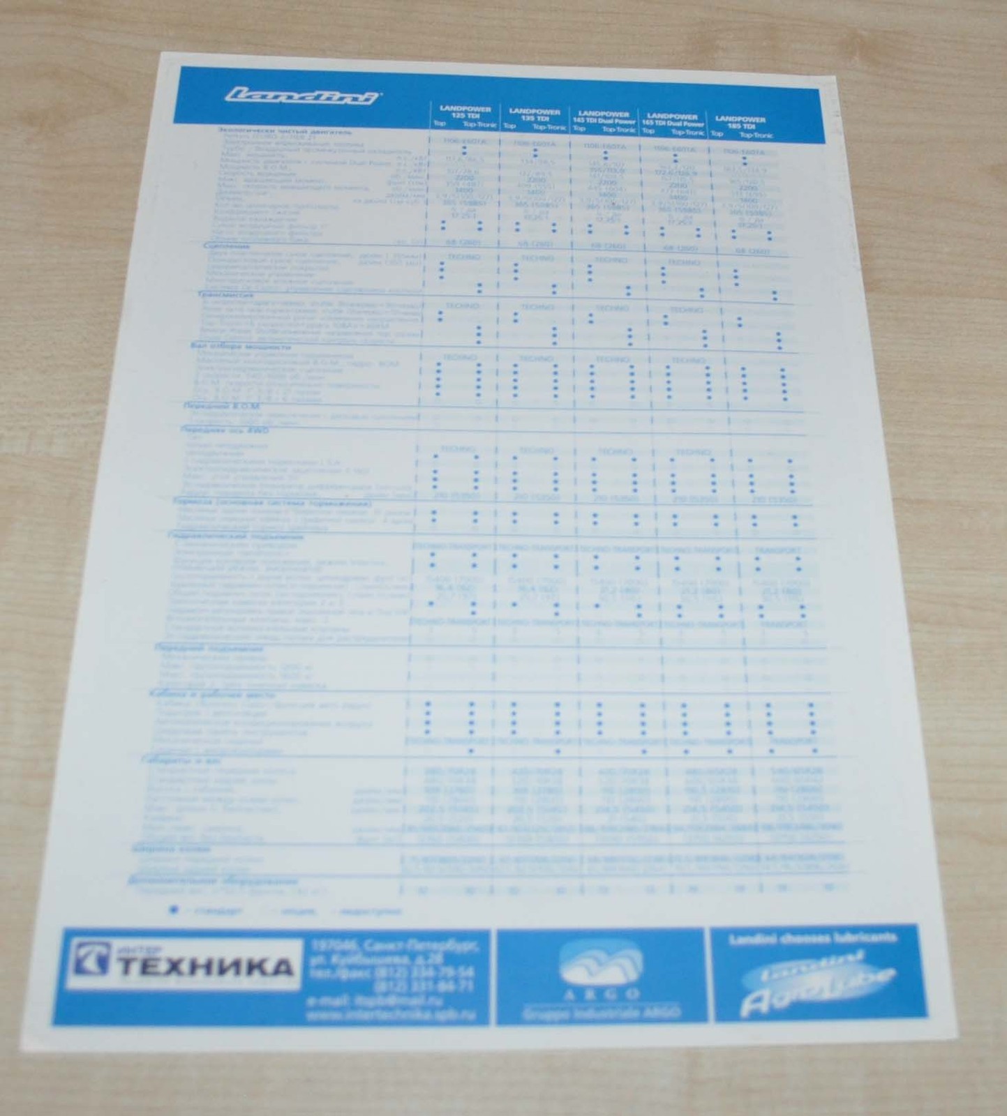 Landini LandPower Tractor Agriculture Brochure Prospekt