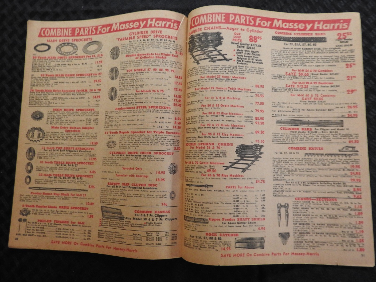 Tractor Supply Company 1961 Parts Catalog Case Ford John Deere MF IH AC Oliver