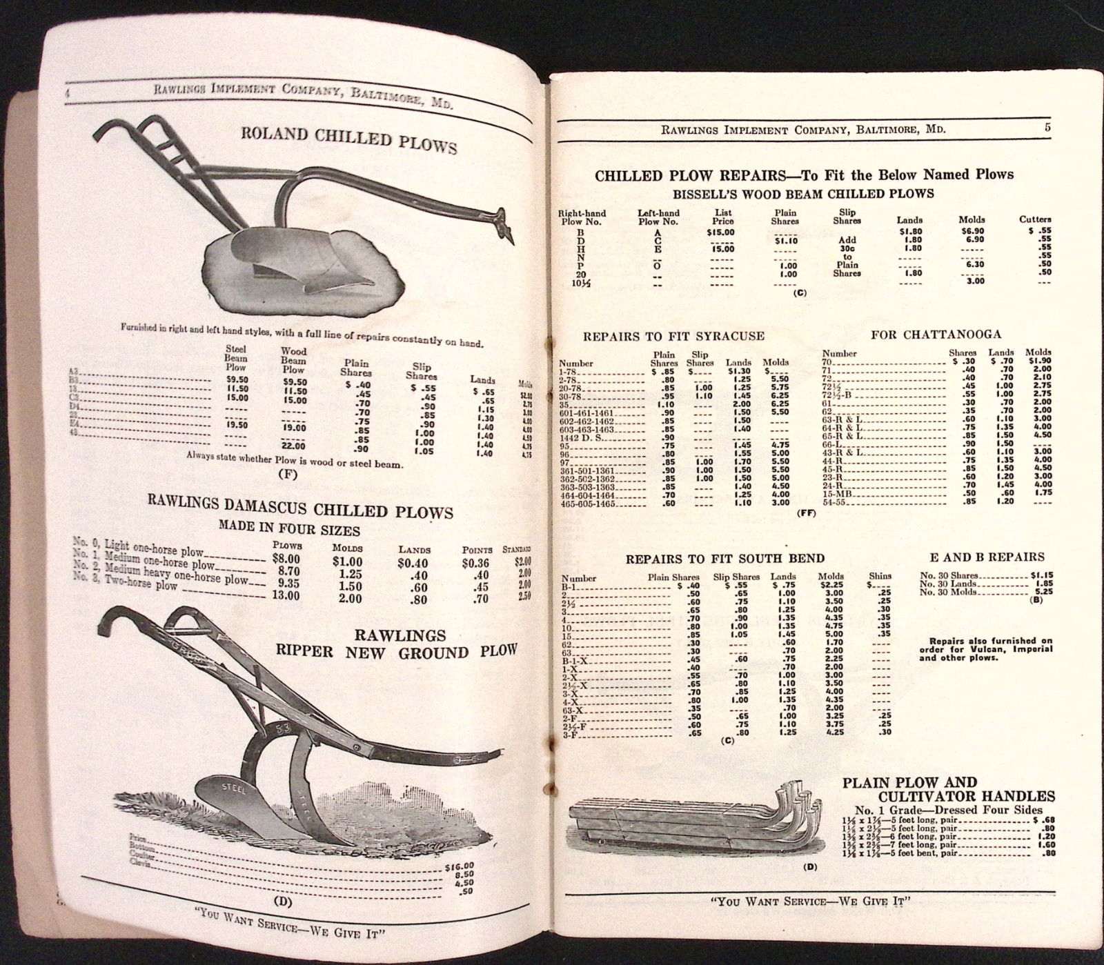 1929 Rawlings Supply House of the South Farm Implements Catalog 41