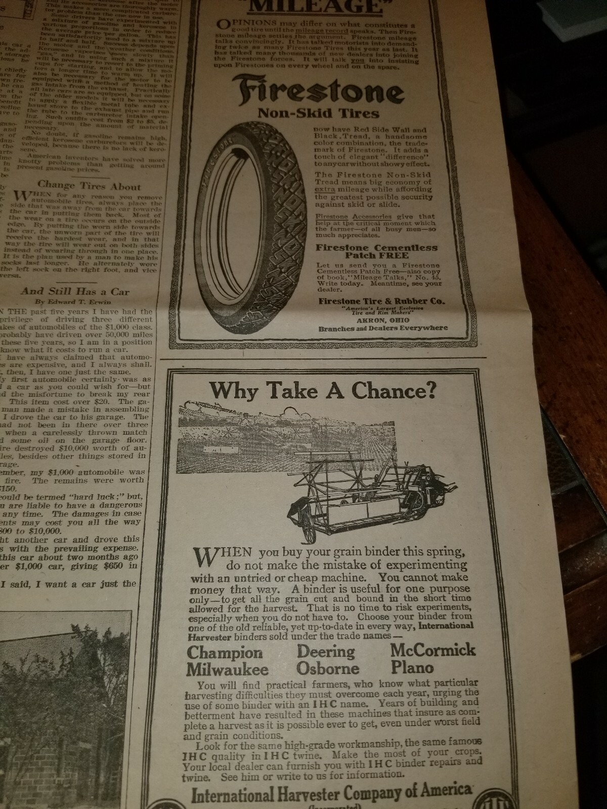 FARM and FIRESIDE The National Farm Paper 1916 Ram Head Birch Motors Da Laval