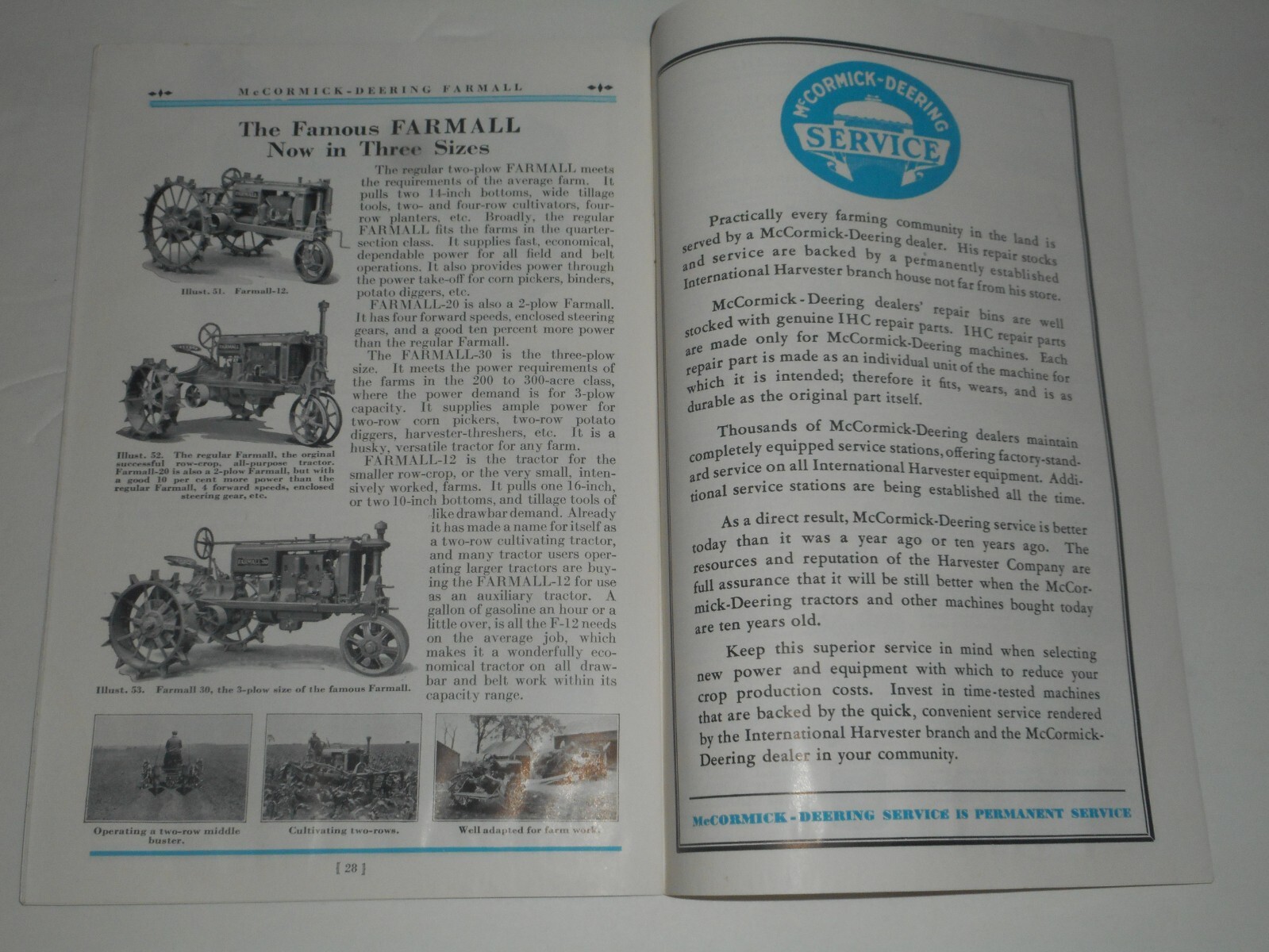 IH MCCORMICK DEERING Ensilage Cutters 1934 Salesman Brochure Type A G F No. 12A