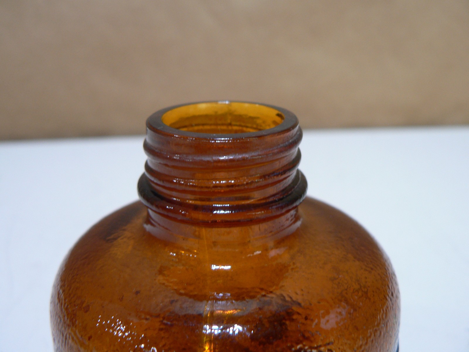Vintage Flit Sprayer Brown Glass Container Only Awesome Condition