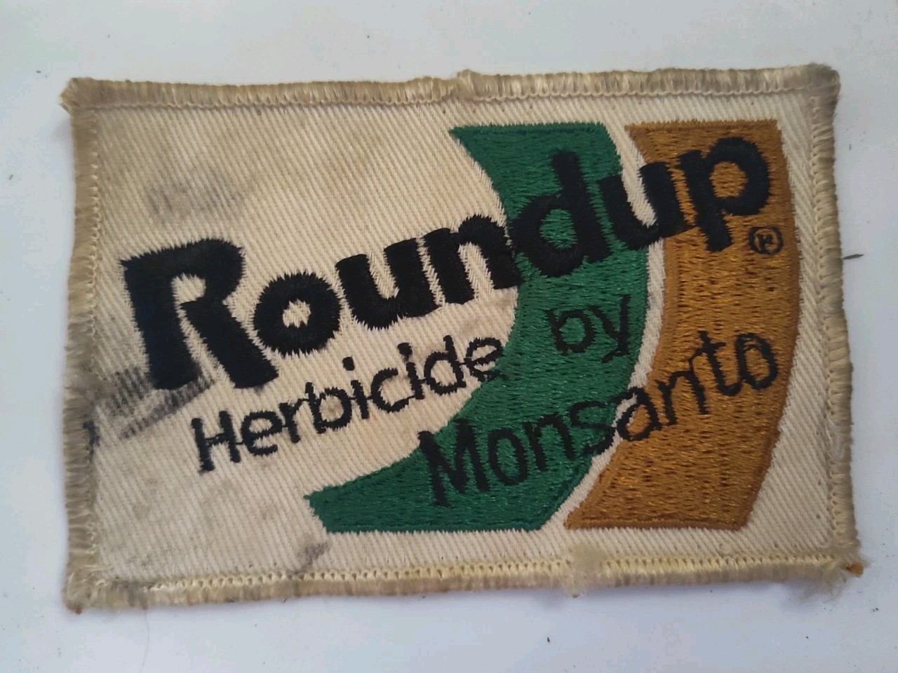 Rare Vintage 1970&rsquo;s Roundup Herbicide By Monsanto Old Twill Patch 4 Inches…