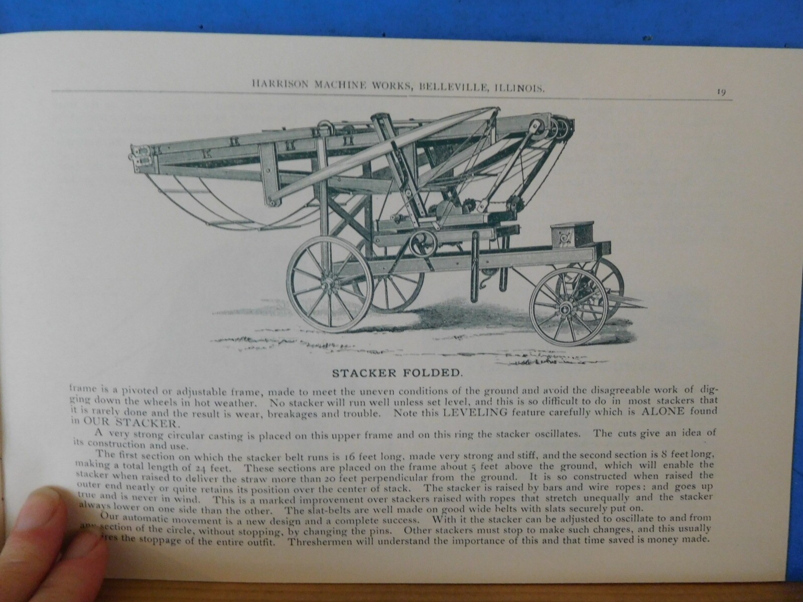 Belleville Thresher, The Annual Catalogue 1891 REPRINTED 1985