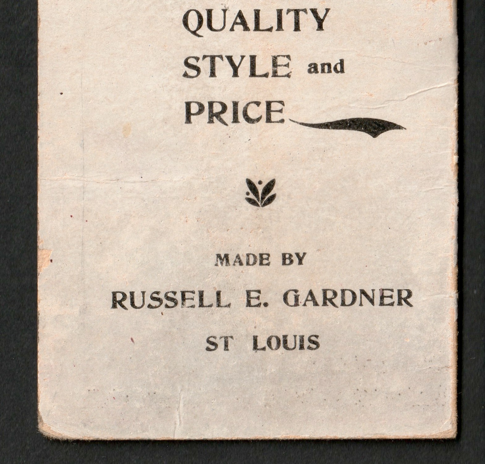 Banner Buggy St Louis Pop-Up 3D Can-Can Kicker Novelty Farm Trade Card SR.fr.bw