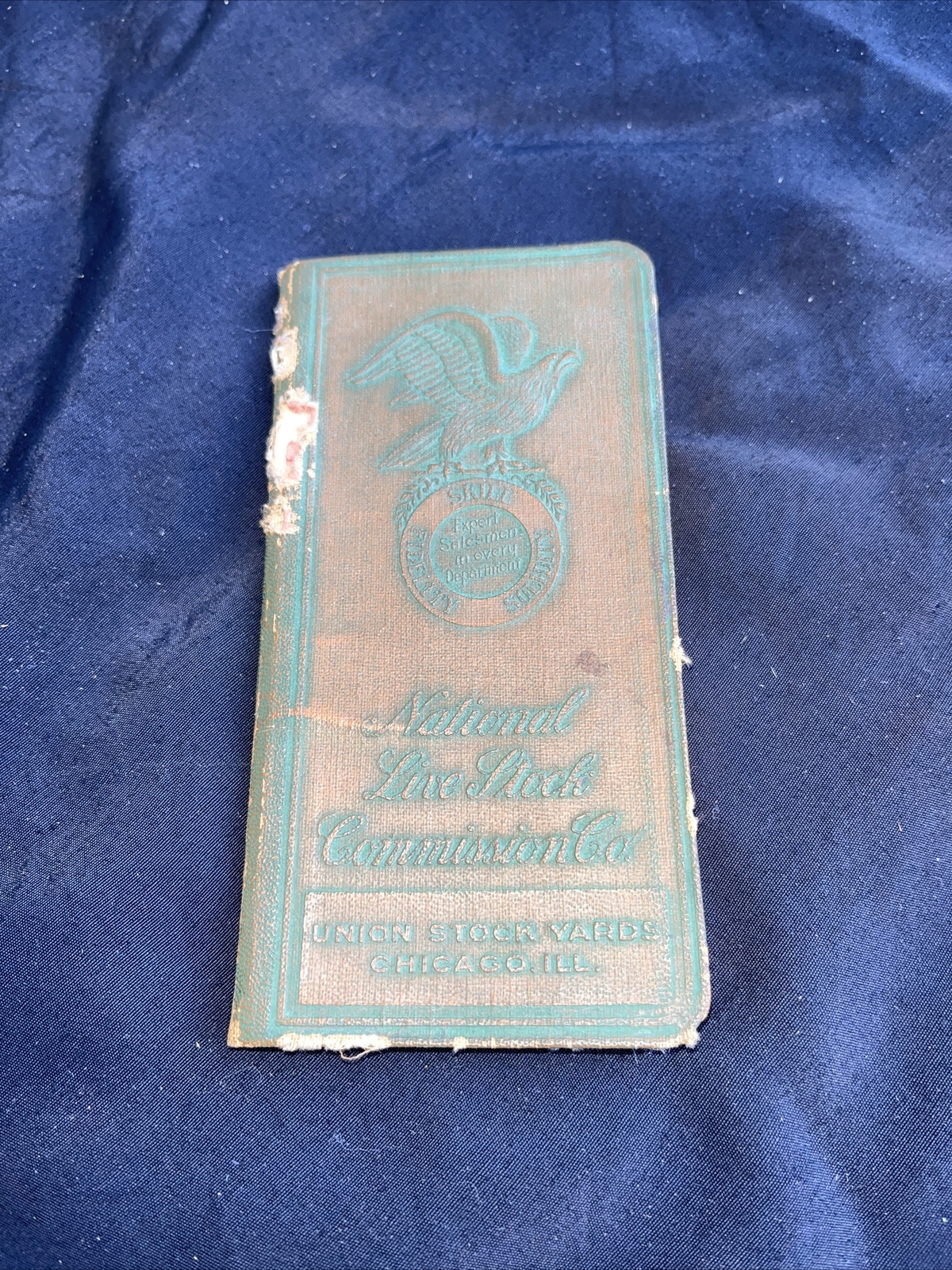 1929-1930 National Livestock Commission Pocket Notebook Notepad Memo Chicago ILL