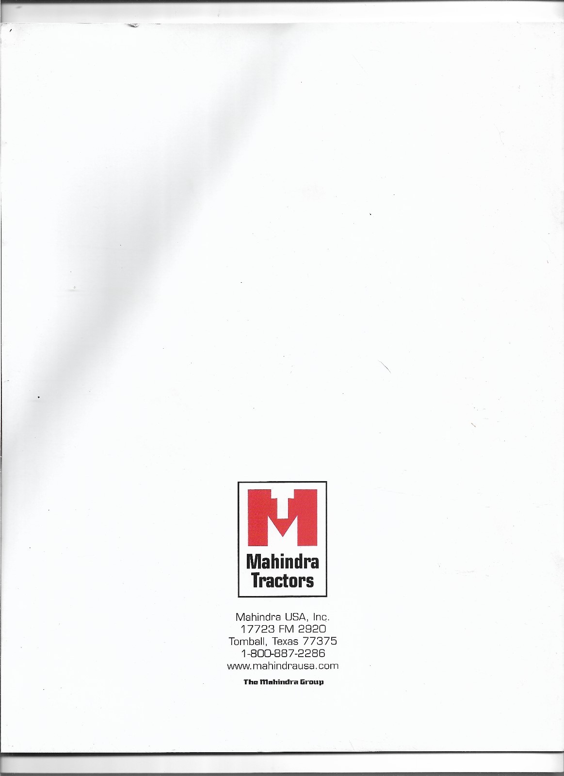 Original OE OEM Mahindra Tractors Dealer Advertising Sales Aid Brochure Booklet