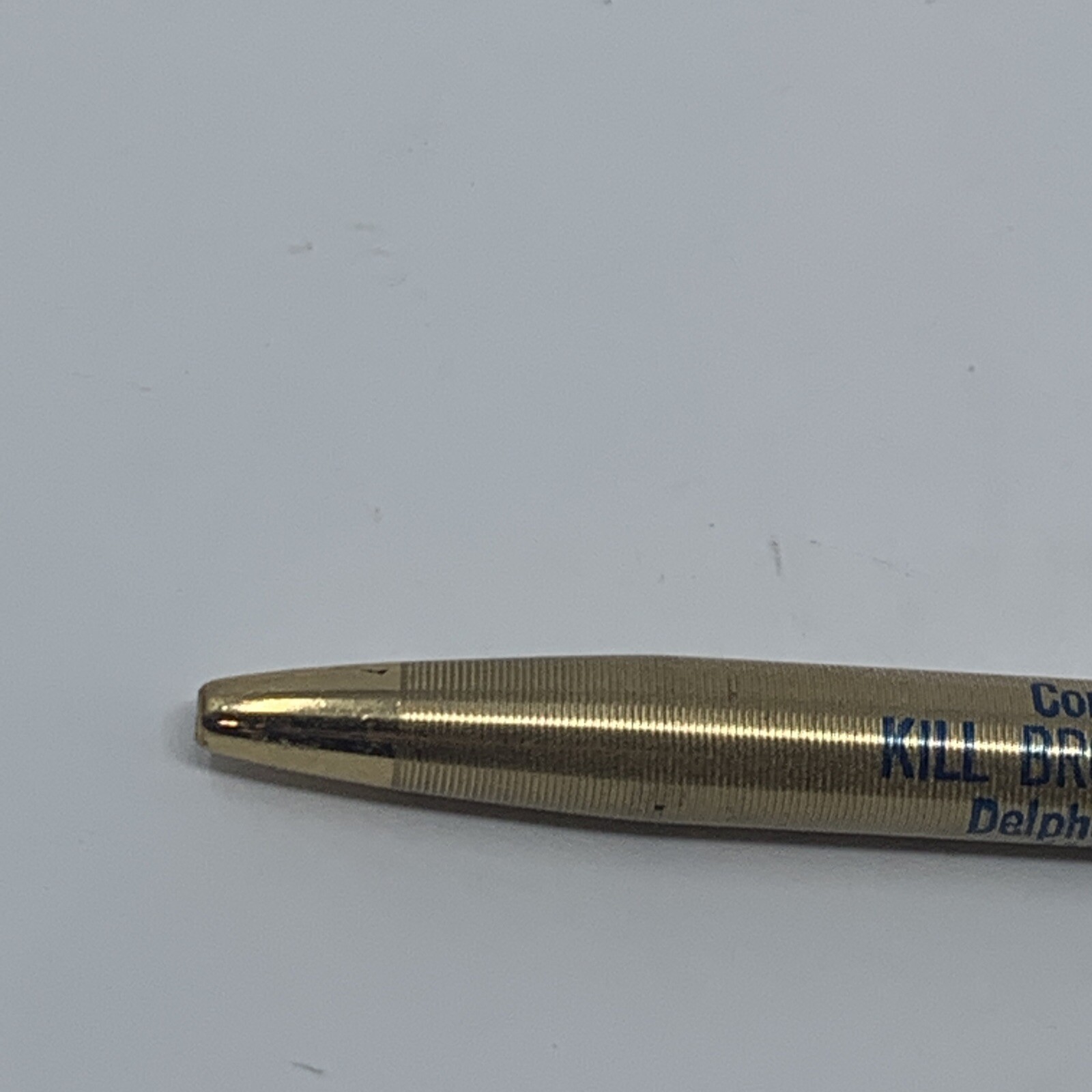 Vintage Ritepoint USA Gold Pen KILL BROTHERS Delphos Ohio farm equipment dealer