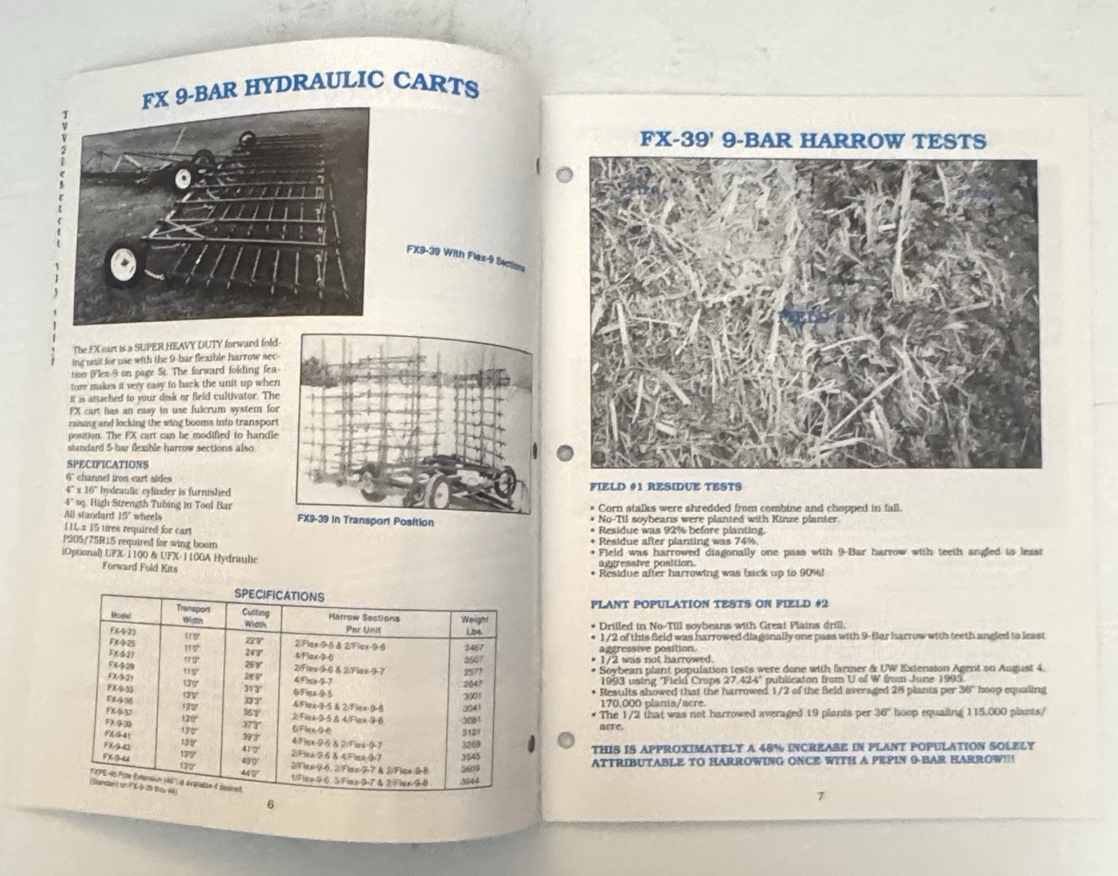 Vintage 1999 Pepin Farm Implements Catalog Farming Agriculture Hydraulic Carts
