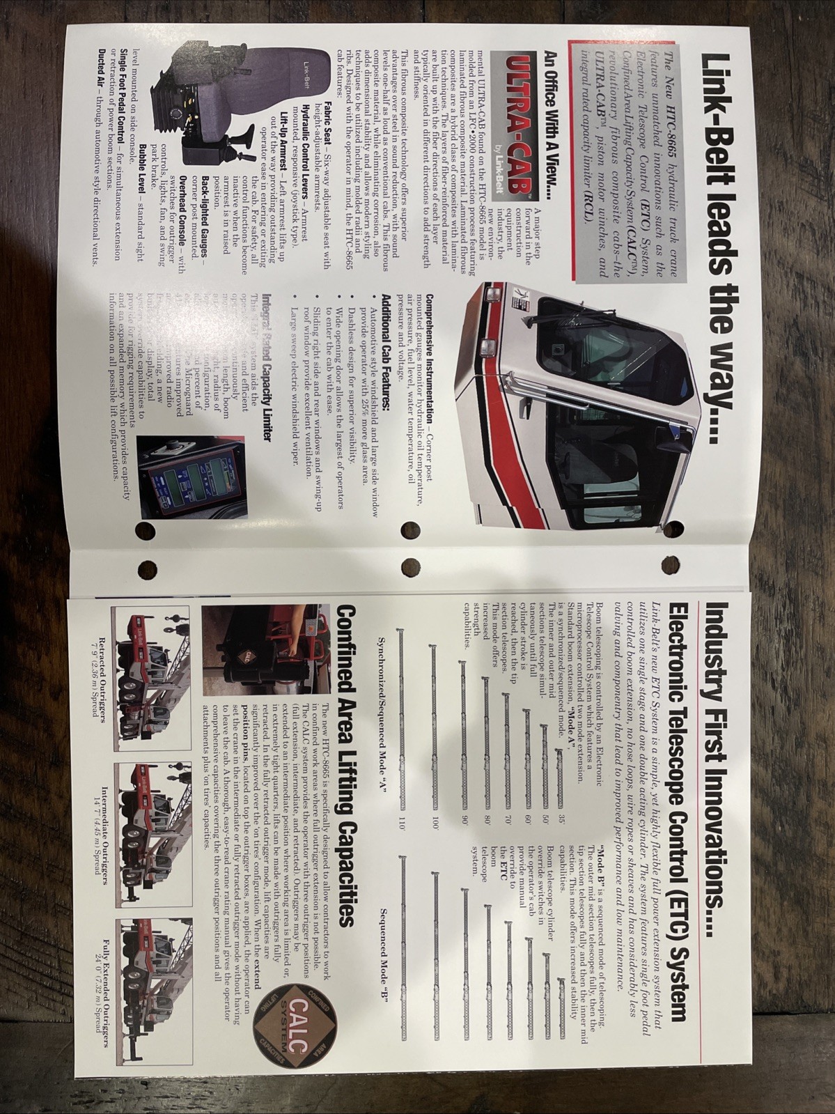 Link-Belt HTC-8665 Hydraulic Truck Crane Brochure ‘93