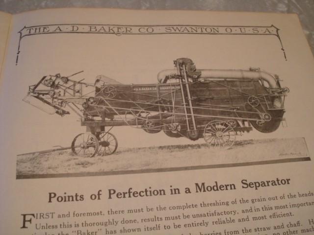 Threshing Machines Baker Engines Threshers, Catalog 22