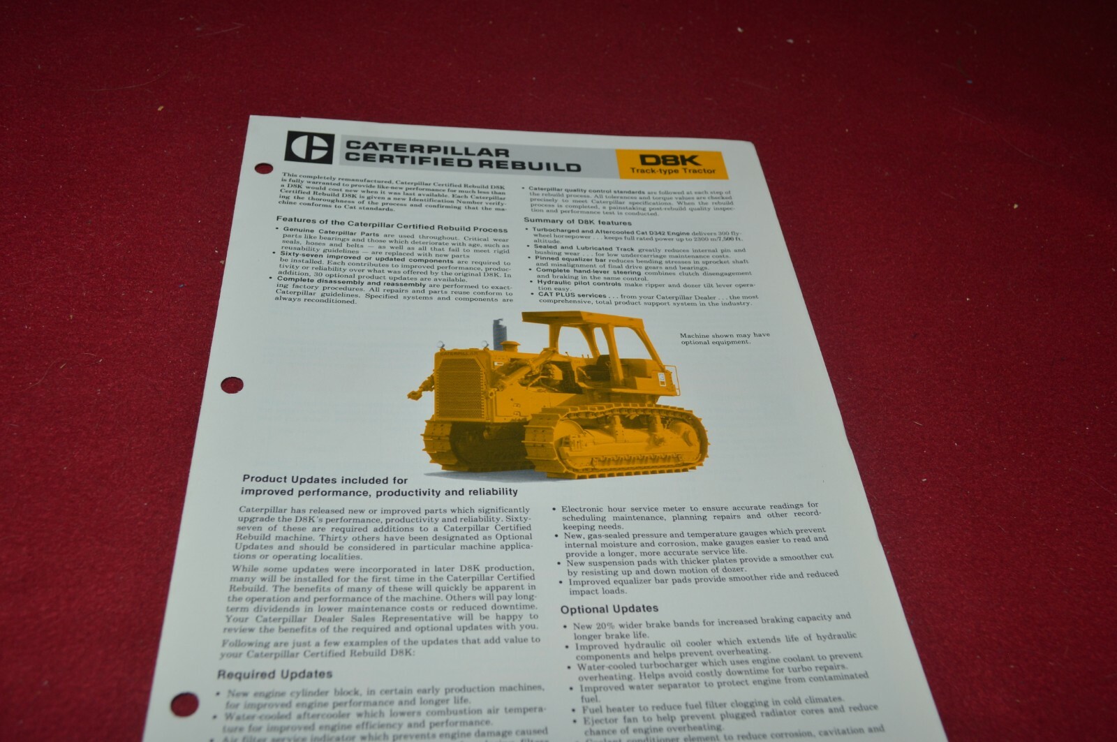 Caterpillar D8K Certified Rebuild Crawler Dozer Brochure DCPA14