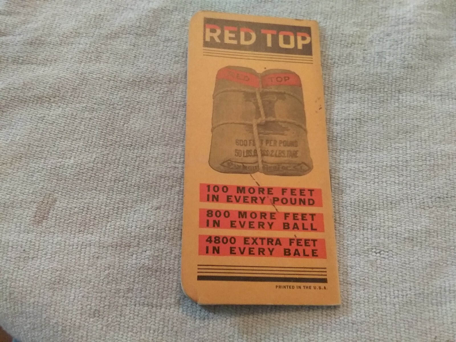 1934-35 Plymouth Binder Twine Memorandum Tractor Record BOOKLET RARE UNUSED