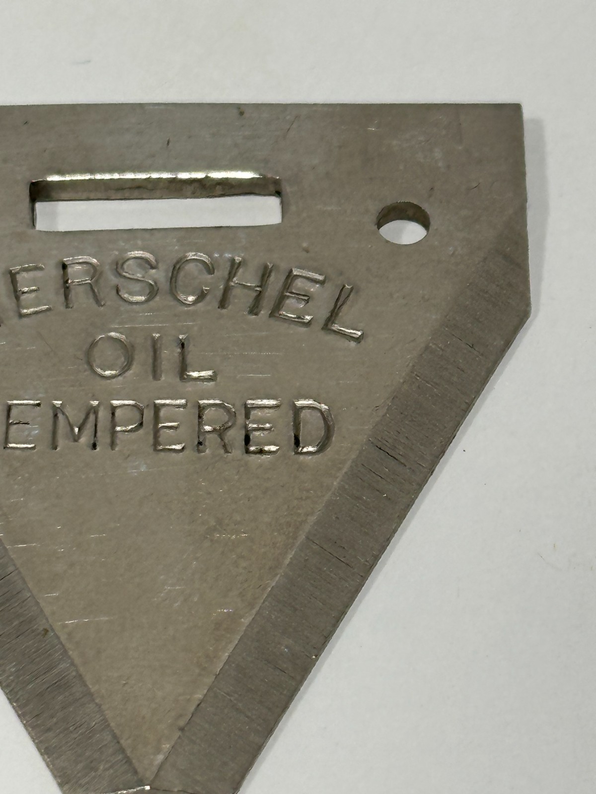 Vtg 1960&rsquo;s Advertising Key Fob Herschel Oil Tempered Sickle mower collectible
