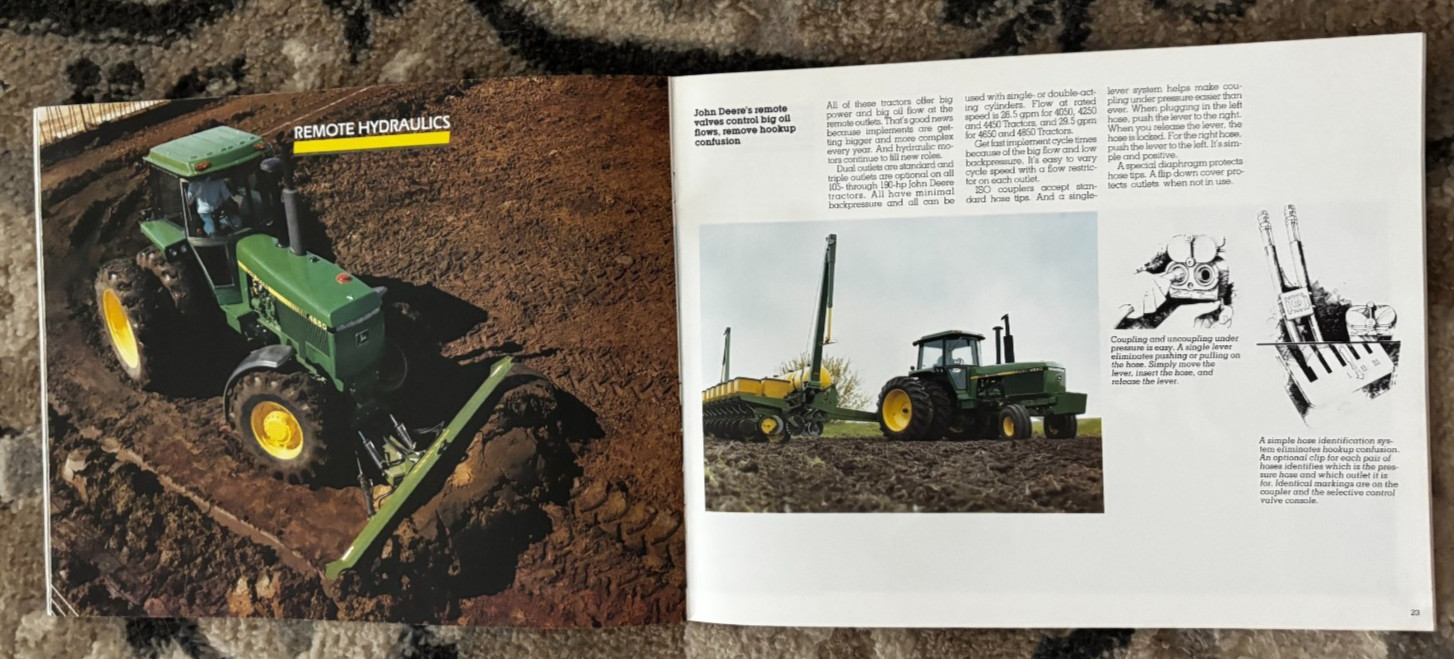 John Deere 4050 4250 4450 4650 4850 Tractor for 1985 Brochure DCPA26