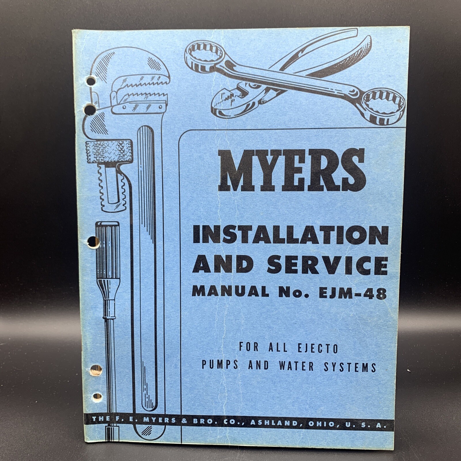 Original 1948 F.E. Myers Installation & Service Pumps Manual EJM-48