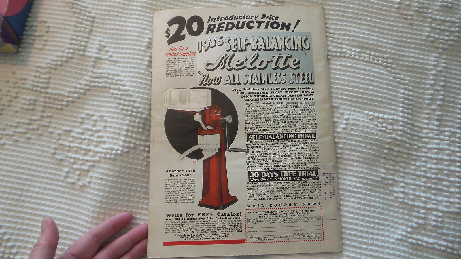 March 1936 FARM JOURNAL MAGAZINE Farm & Home